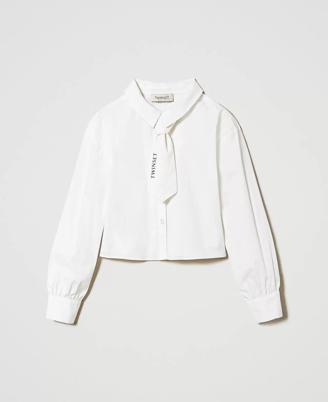 TWINSET Milano Popelinehemd Mit Krawatte