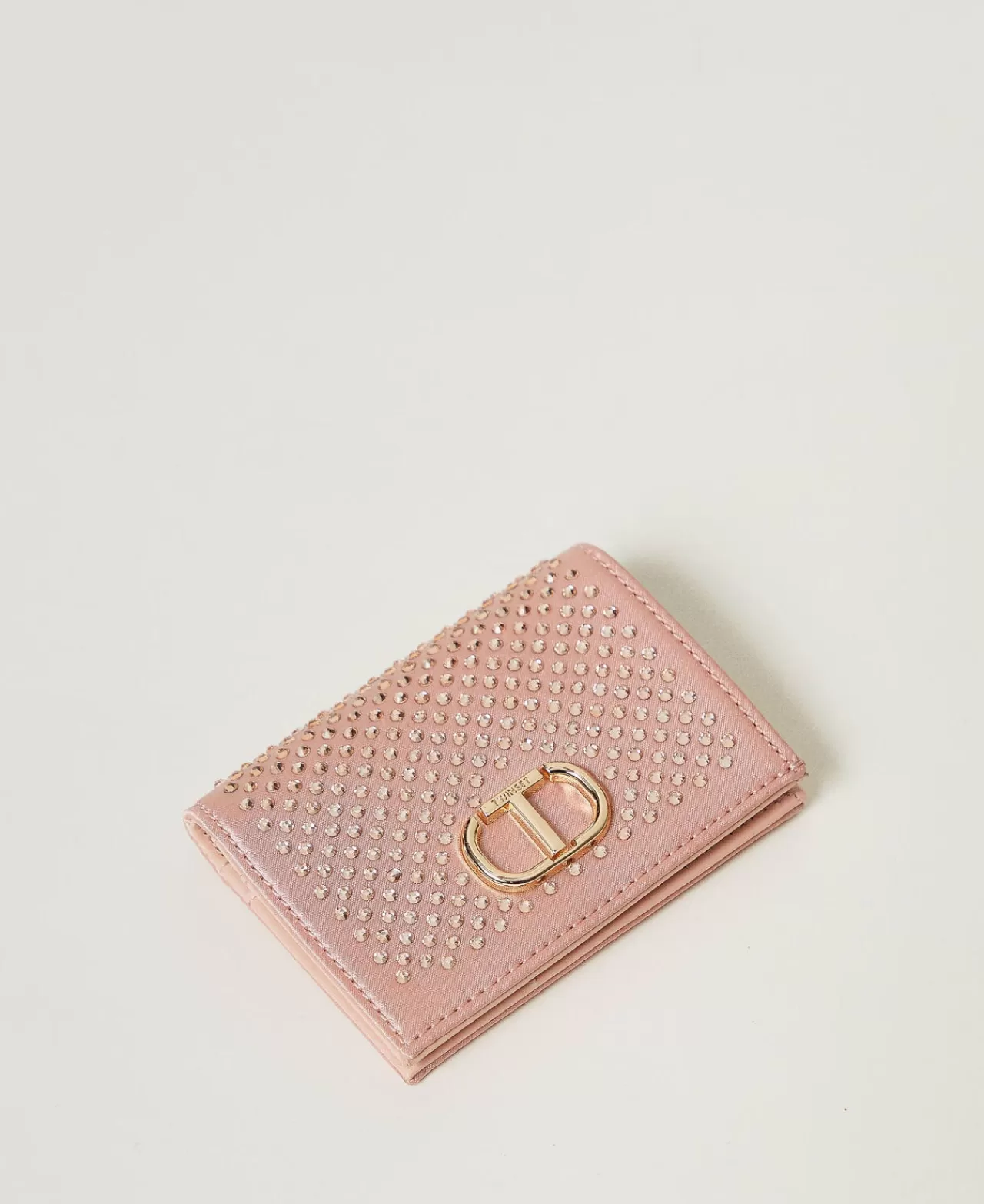 TWINSET Milano Portemonnaie Aus Satin Mit Strass Und Oval T