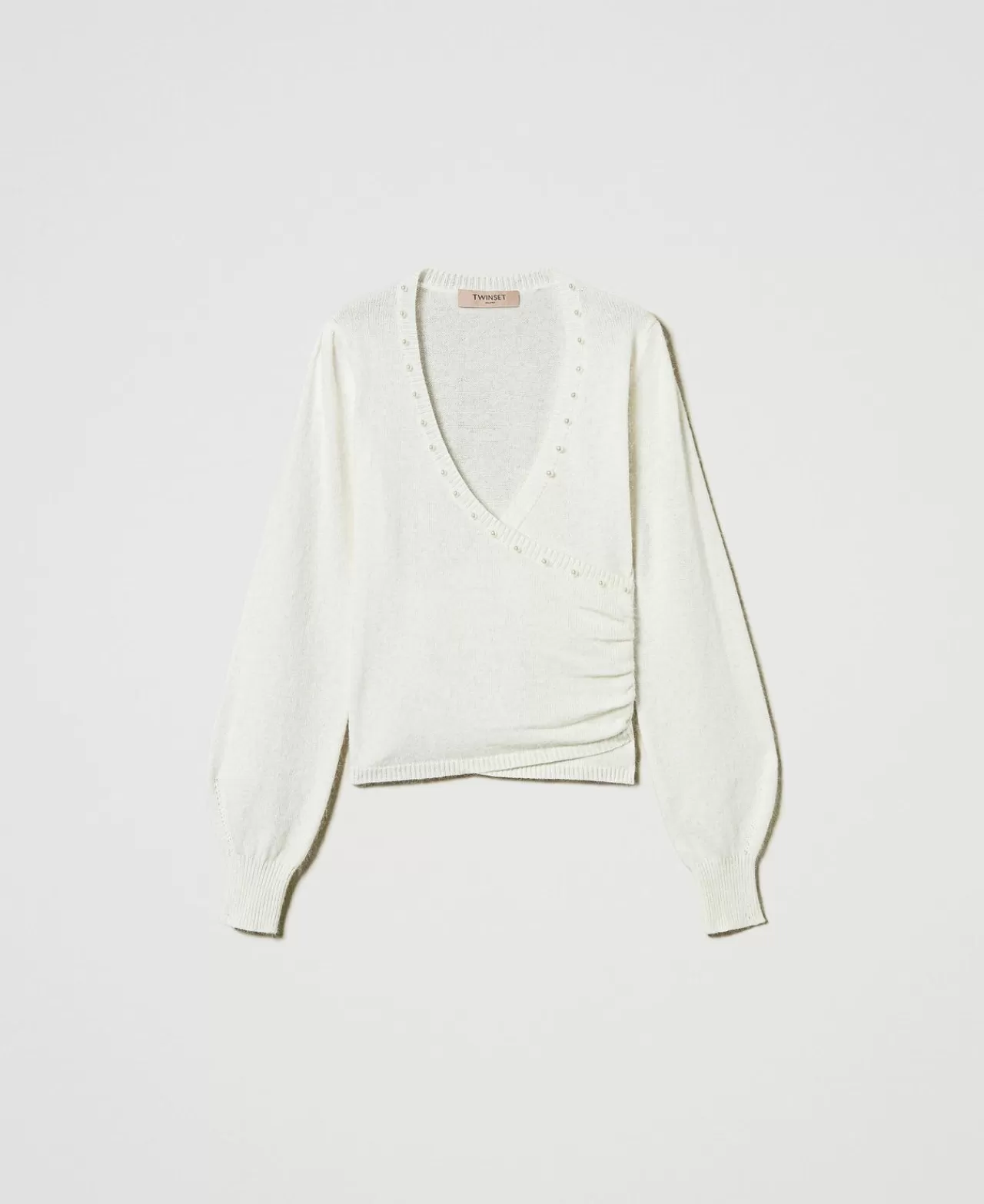 TWINSET Milano Pullover Aus Angoramischung Mit Perlen