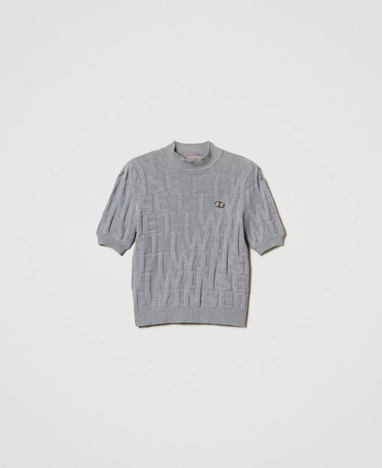 TWINSET Milano Pullover Aus Baumwolle Und Kaschmir Mit Logos