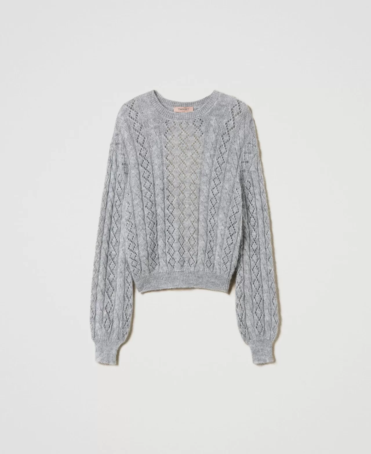 TWINSET Milano Pullover Aus Mohairmischung Mit Zöpfen Und Cut-out
