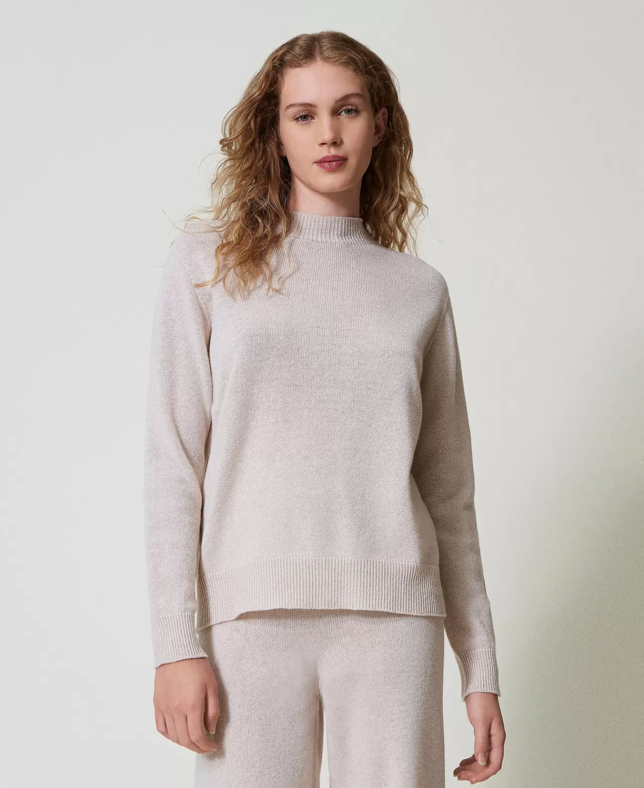 TWINSET Milano Pullover Aus Wolle-Lurex-Mischung