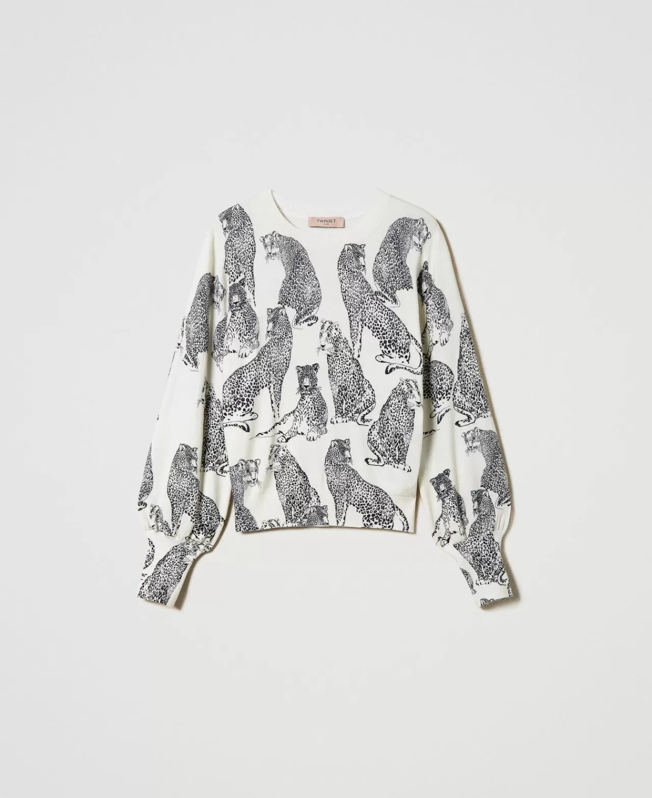 TWINSET Milano Pullover Mit Jaguarprint