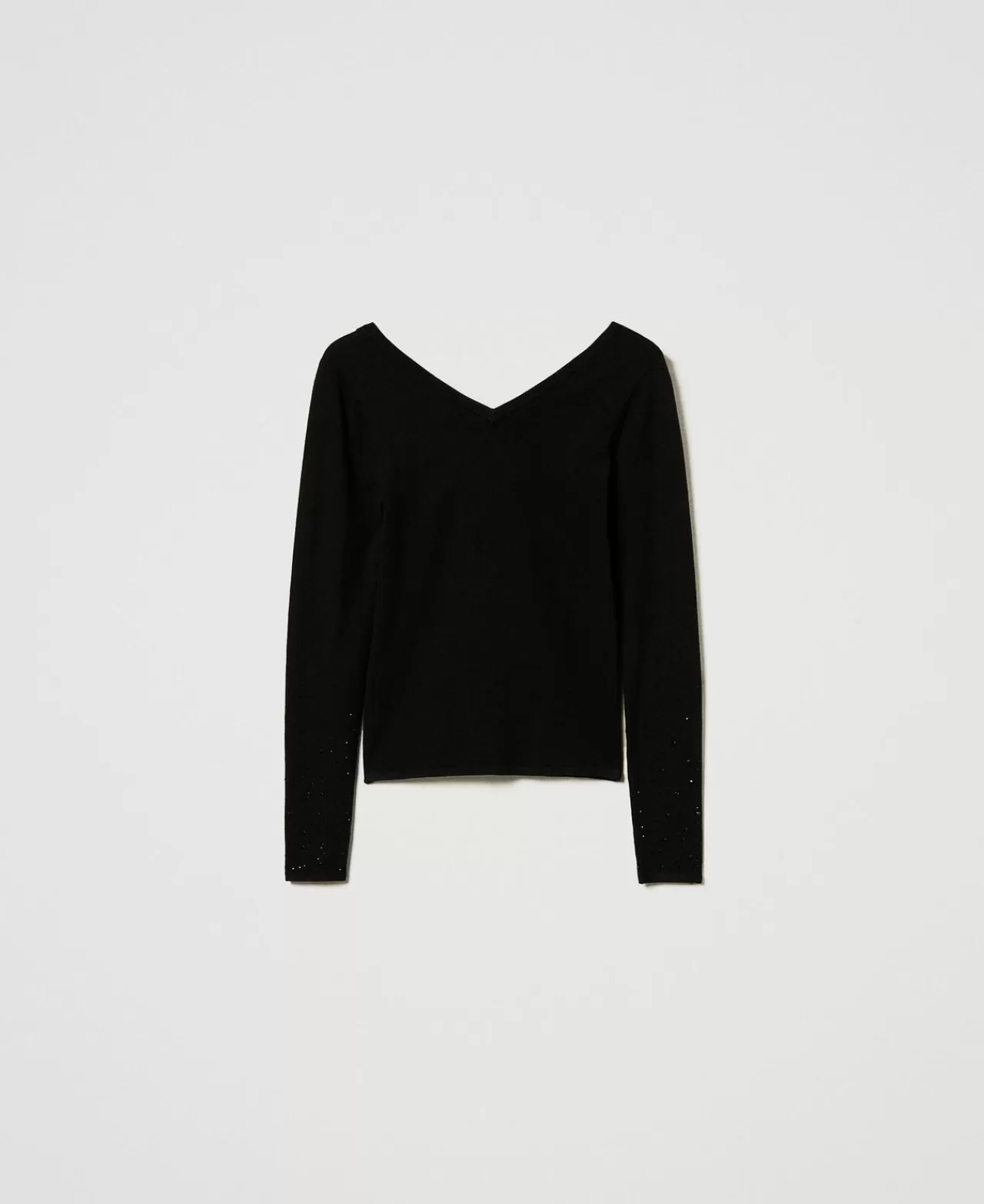 TWINSET Milano Pullover Mit Strass Im Dégradé