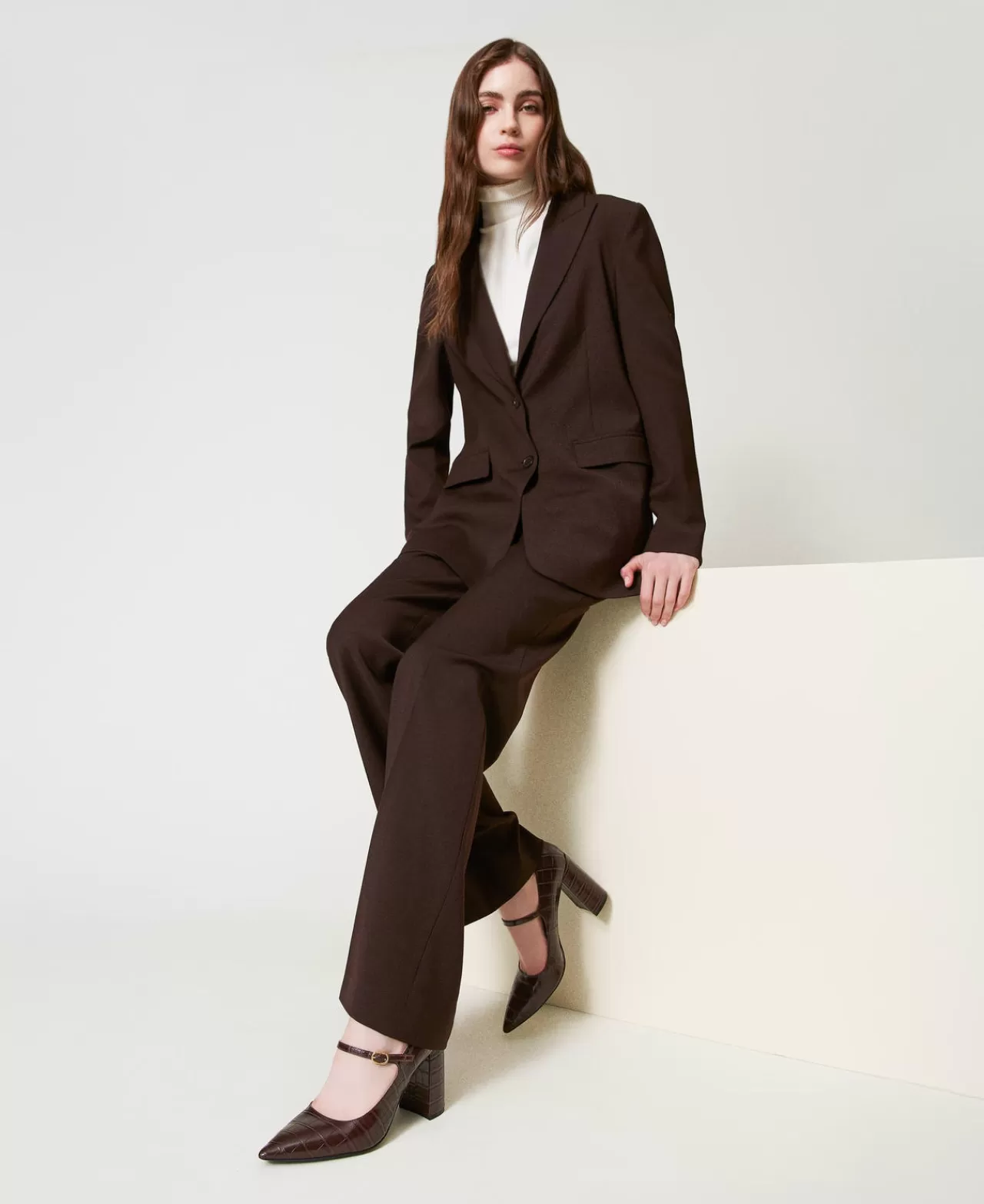 TWINSET Milano Pumps Mit Krokoprägung