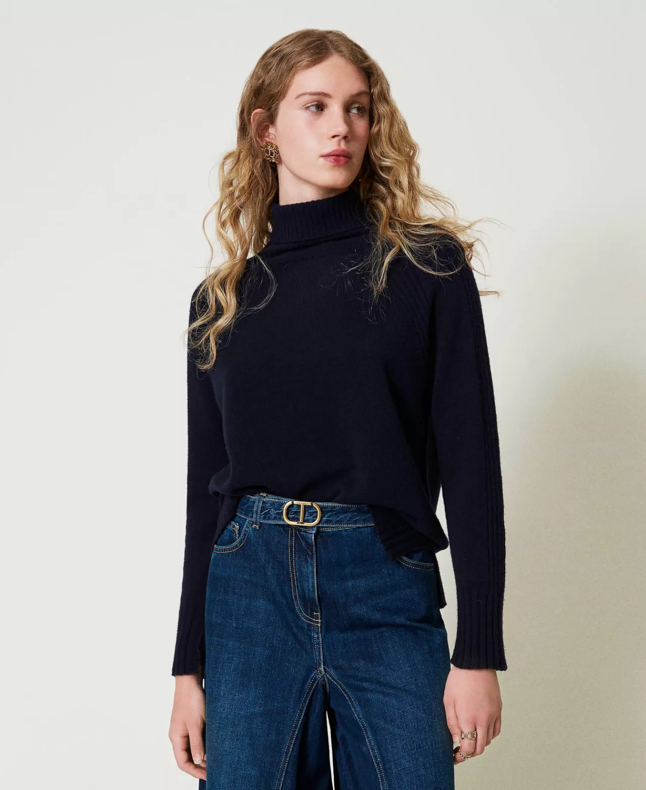 TWINSET Milano Rollkragenpullover Aus Wolle Und Kaschmir