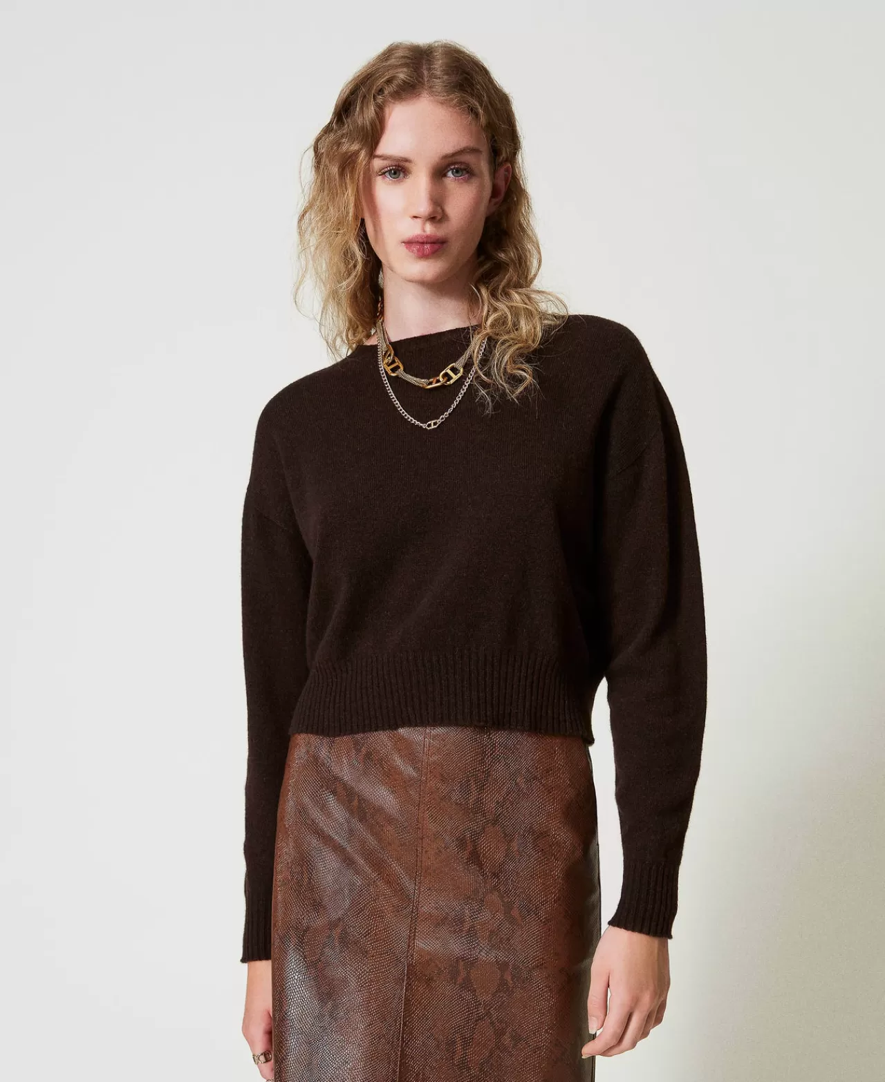 TWINSET Milano Rundhalspullover Aus Eco-Cashmere