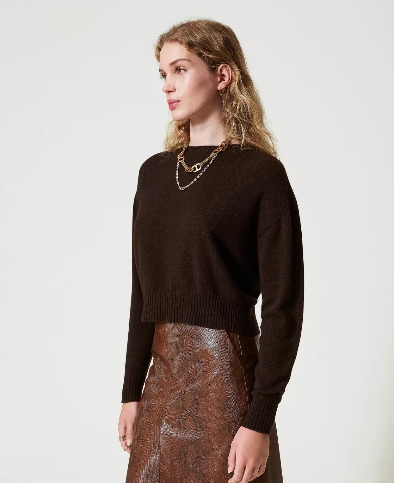 TWINSET Milano Rundhalspullover Aus Eco-Cashmere