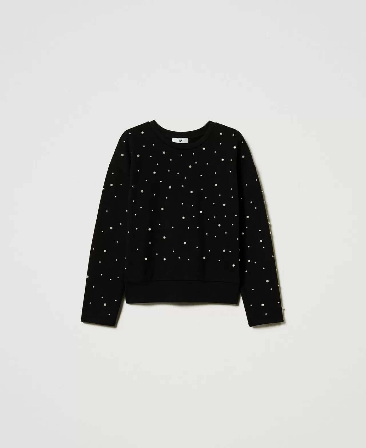 TWINSET Milano Rundhalssweatshirt Mit Perlen