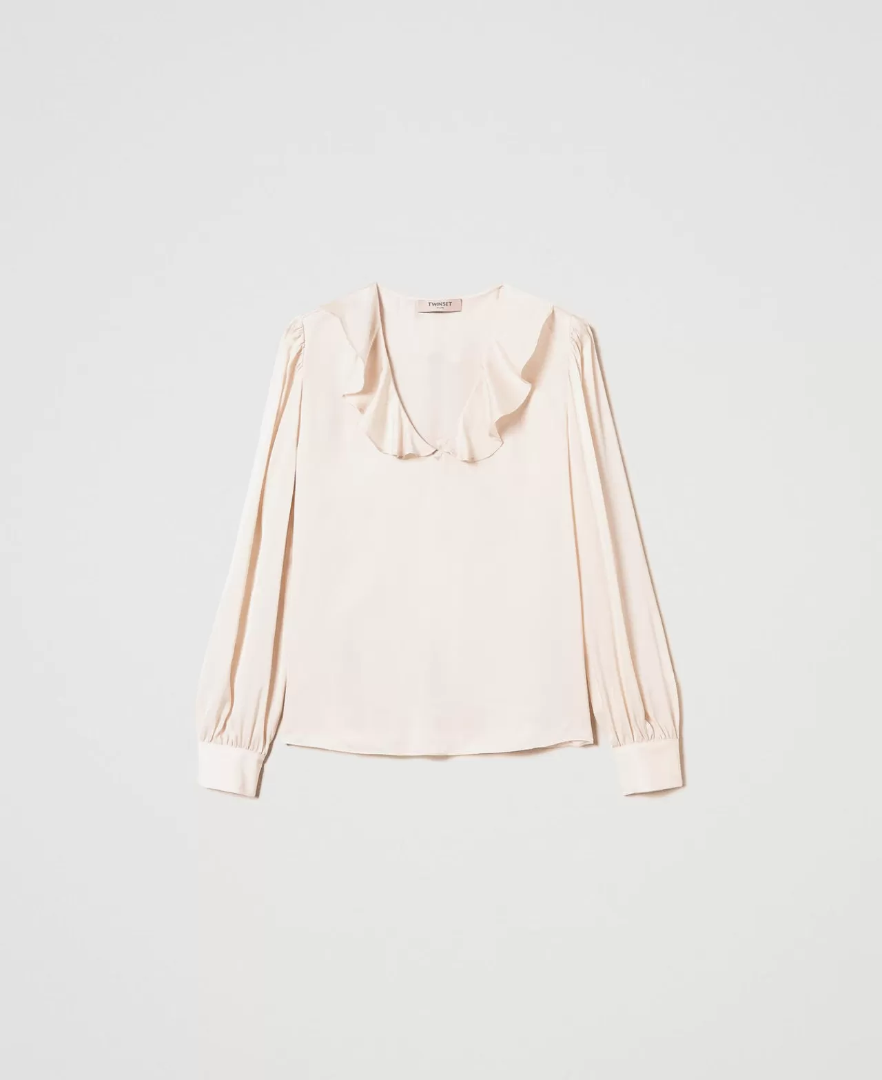 TWINSET Milano Satinbluse Mit Volant