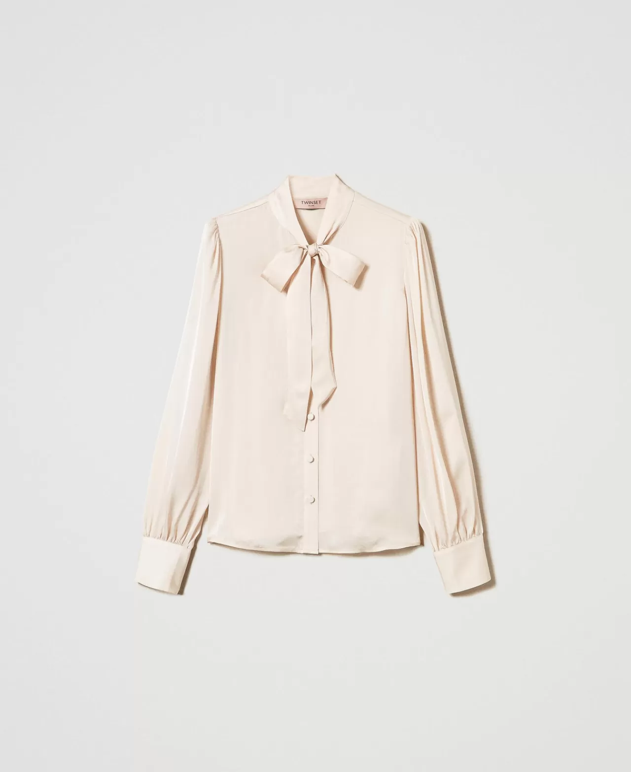 TWINSET Milano Satinhemd Mit Schleife