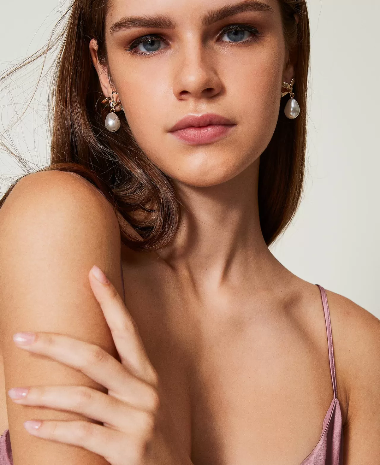 TWINSET Milano Schleifenohrringe Mit Perle
