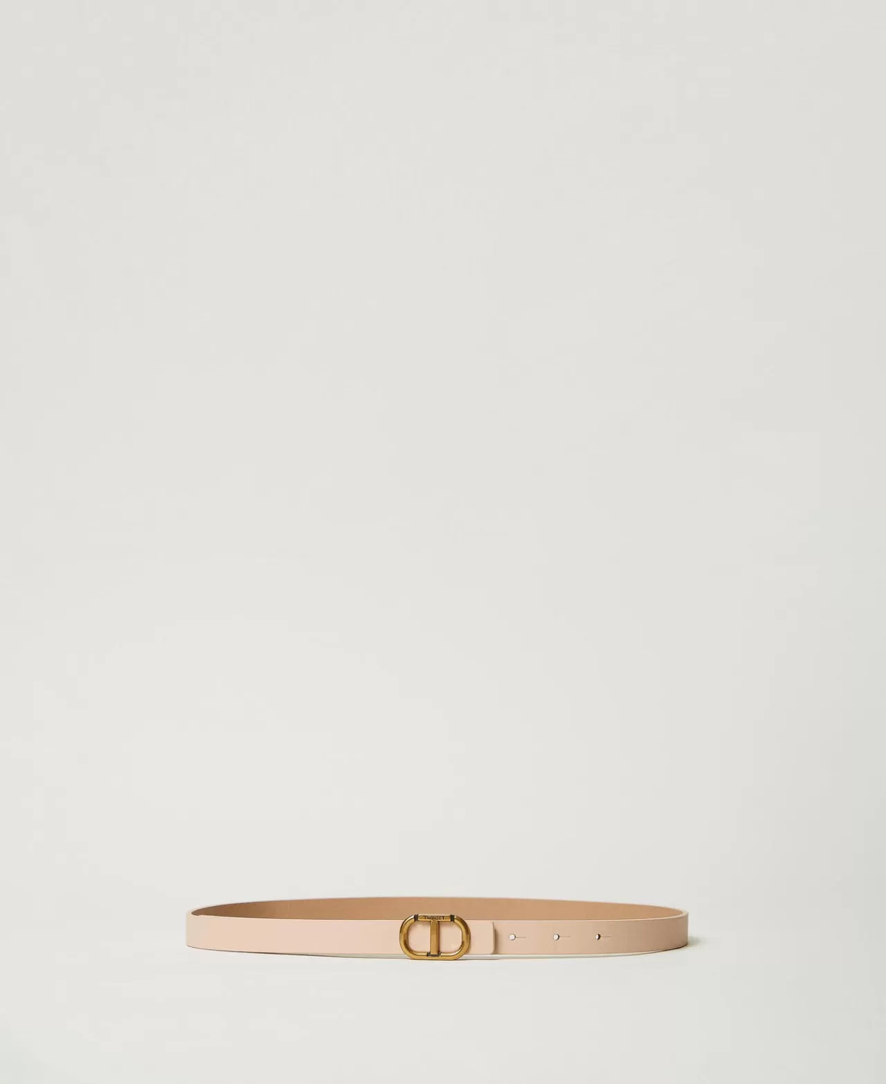 TWINSET Milano Schmaler Wendegürtel Aus Leder Mit Oval T