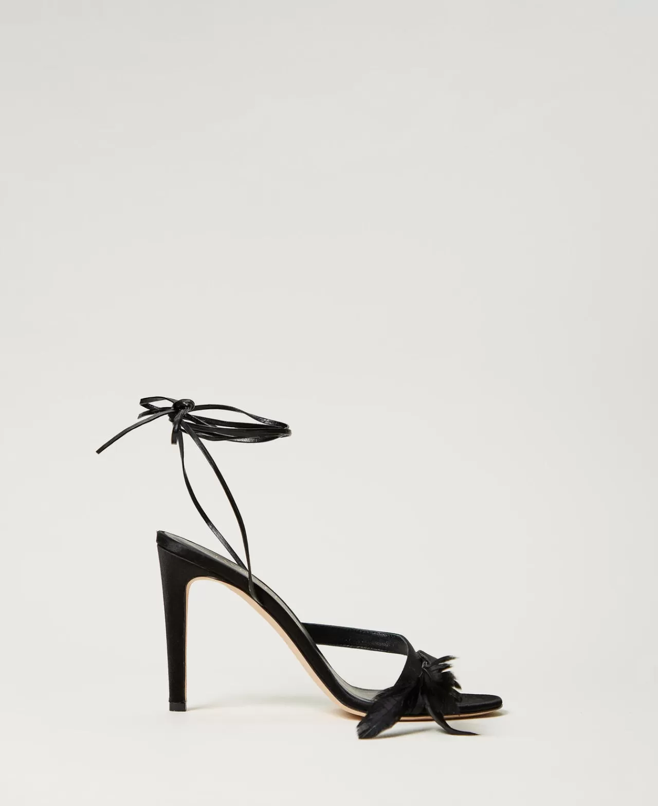 TWINSET Milano Schnürsandalette Mit Federn