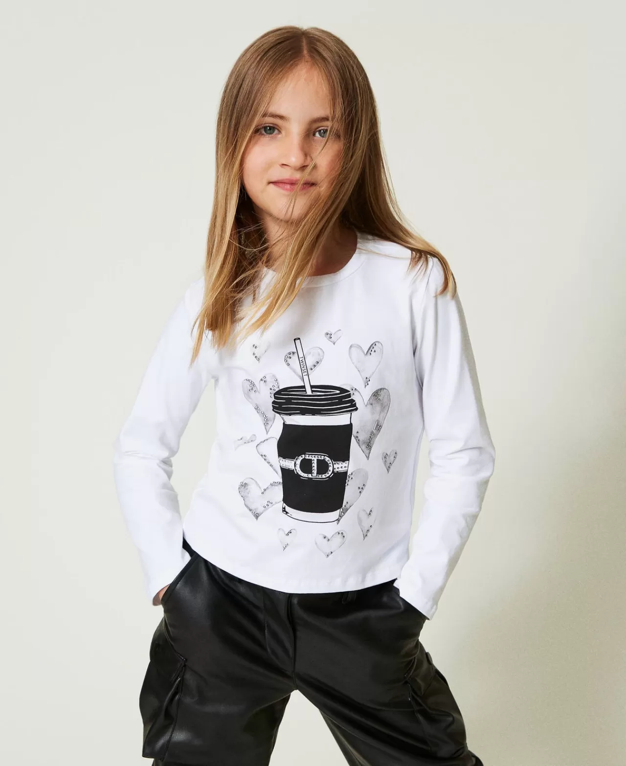 TWINSET Milano Shirt Mit Print Und Strass