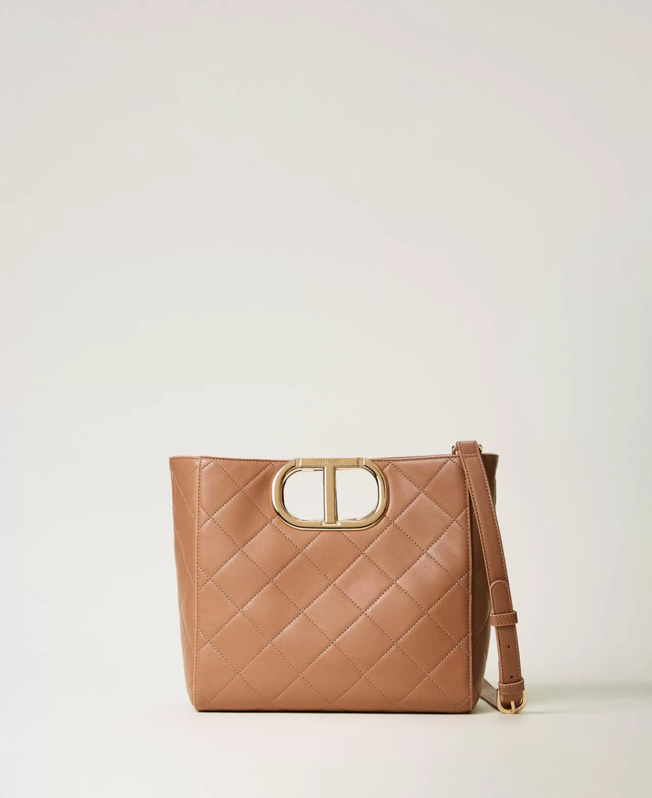 TWINSET Milano Shopper „Lila“ Mit Steppmotiv Und „Oval T“-Griff