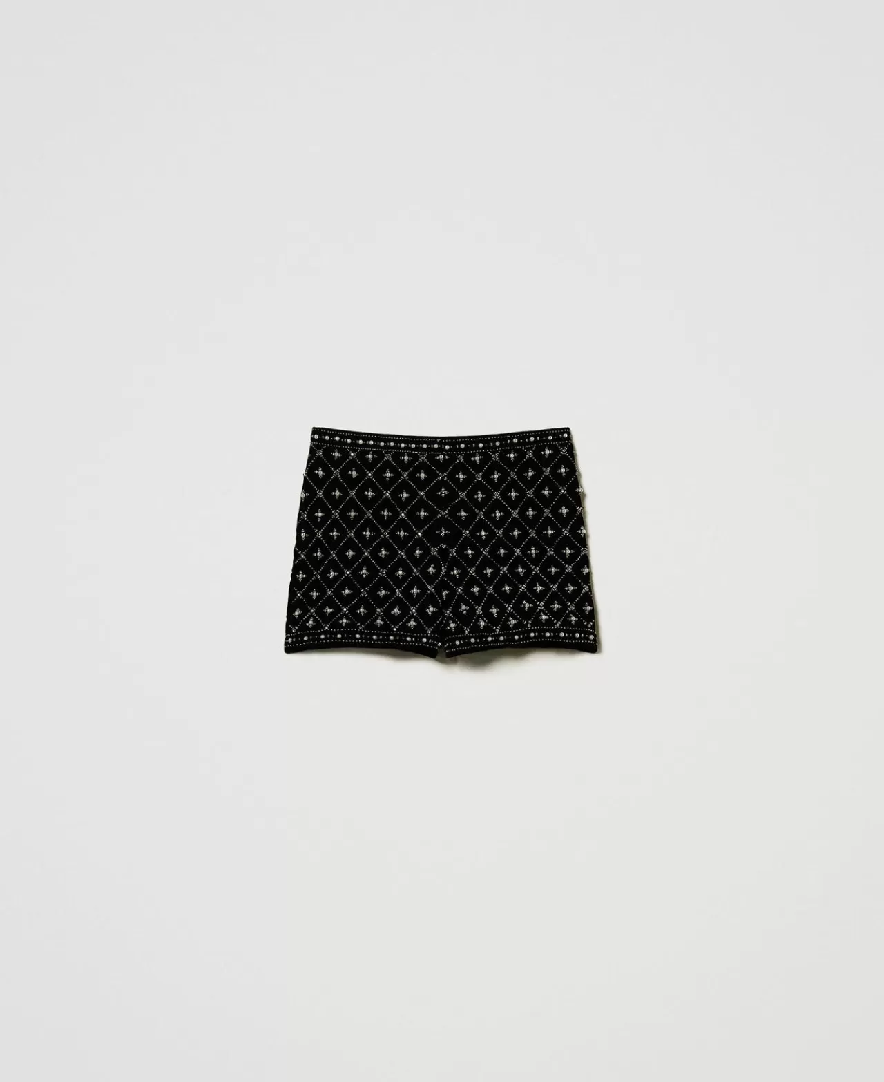TWINSET Milano Shorts Aus Besticktem Samt