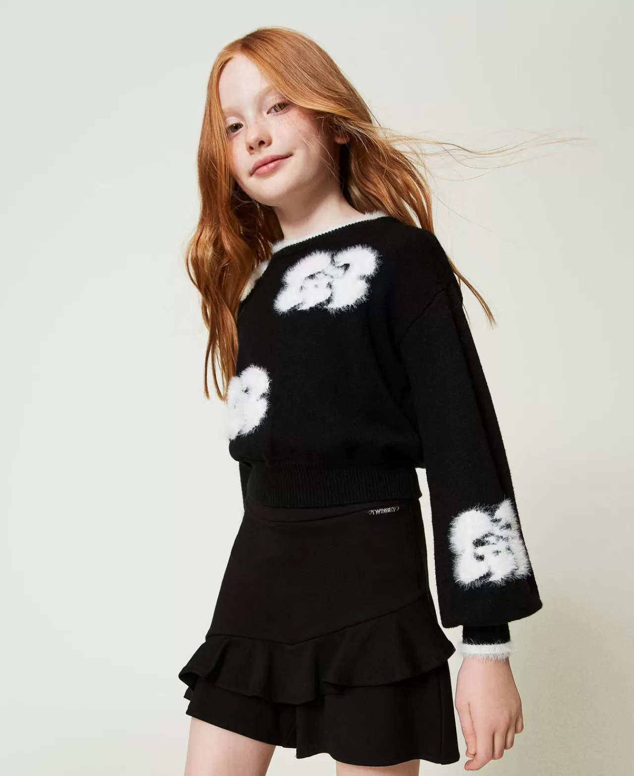 TWINSET Milano Shorts Mit Volants Und Logo