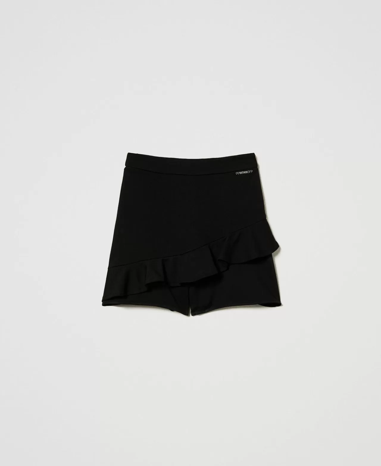 TWINSET Milano Shorts Mit Volants Und Logo