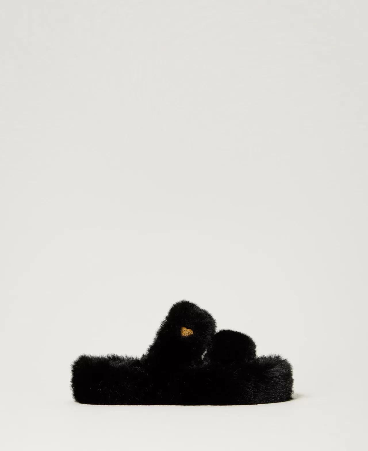 TWINSET Milano Slide-Pantolette Aus Pelzimitat