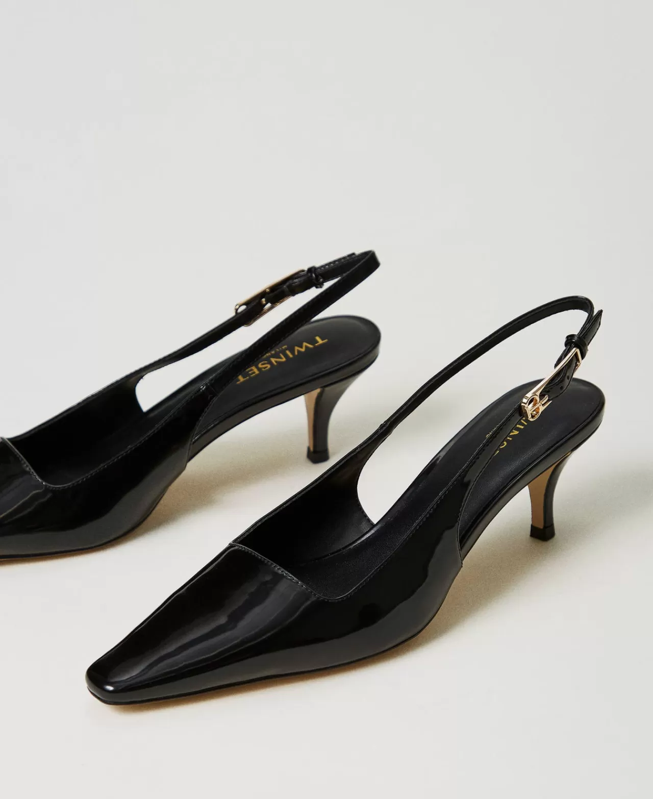 TWINSET Milano Slingback-Pumps In Lackoptik