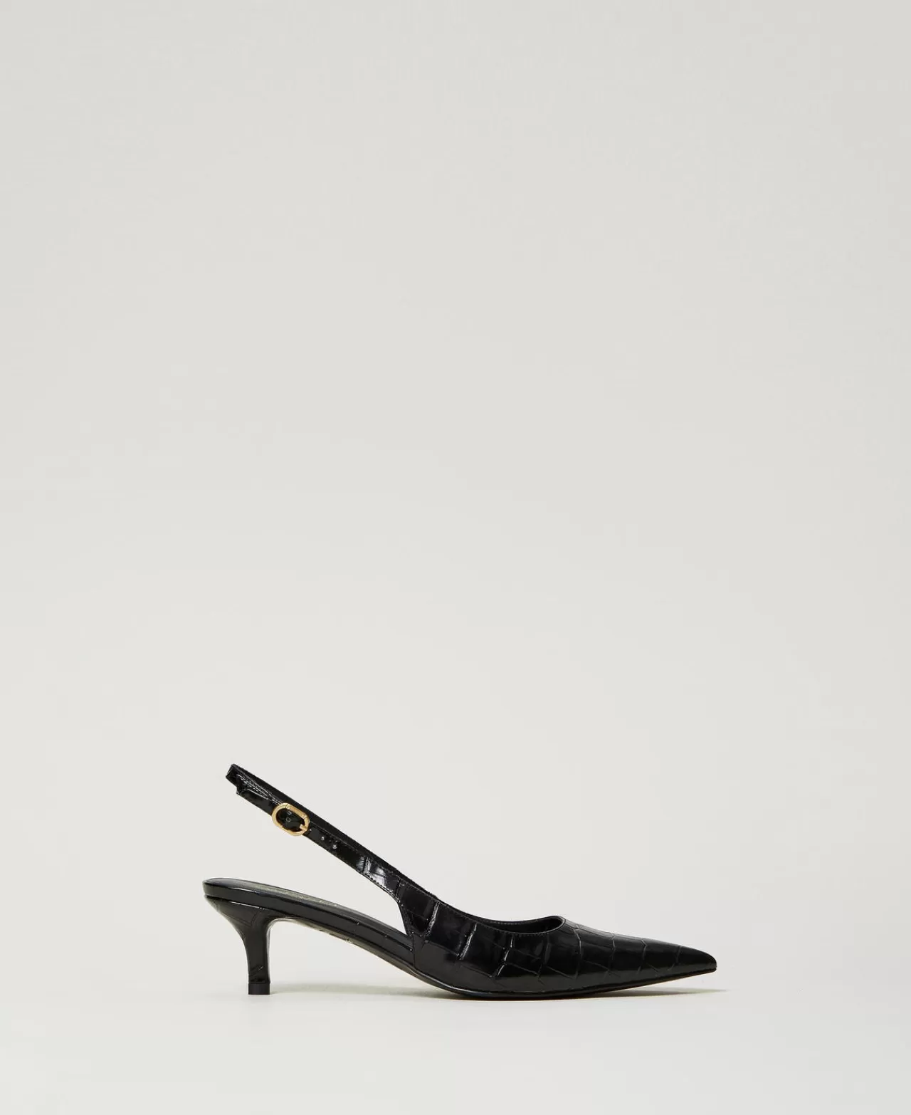 TWINSET Milano Slingback-Pumps Mit Krokoprägung