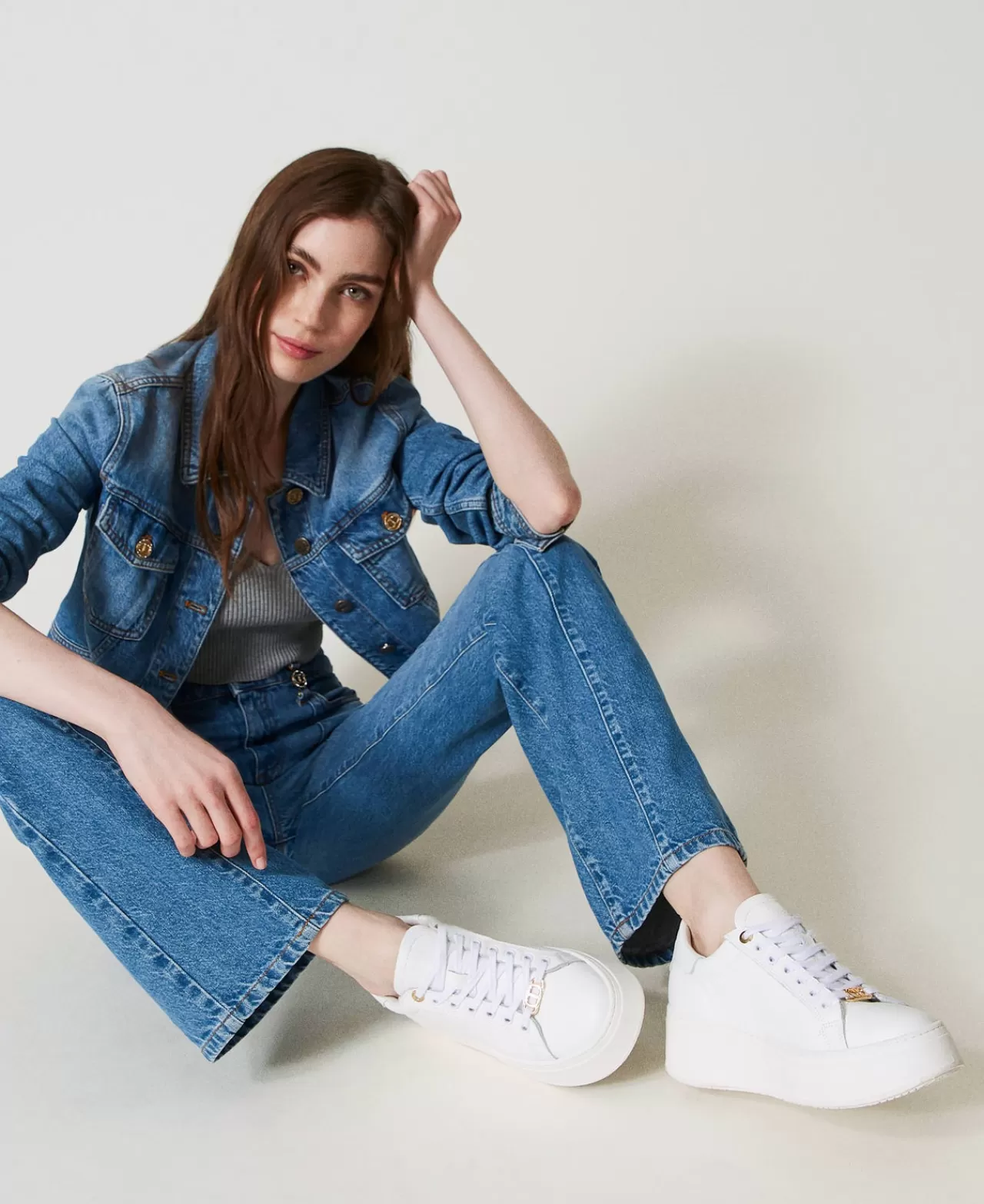 TWINSET Milano Sneaker Aus Leder