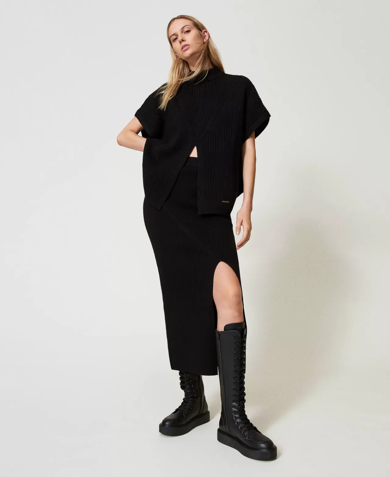 TWINSET Milano Sneaker-Boots Mit Schnürung