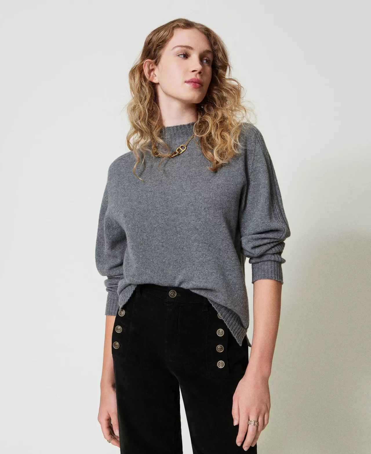 TWINSET Milano Stehkragenpullover Aus Cashmere