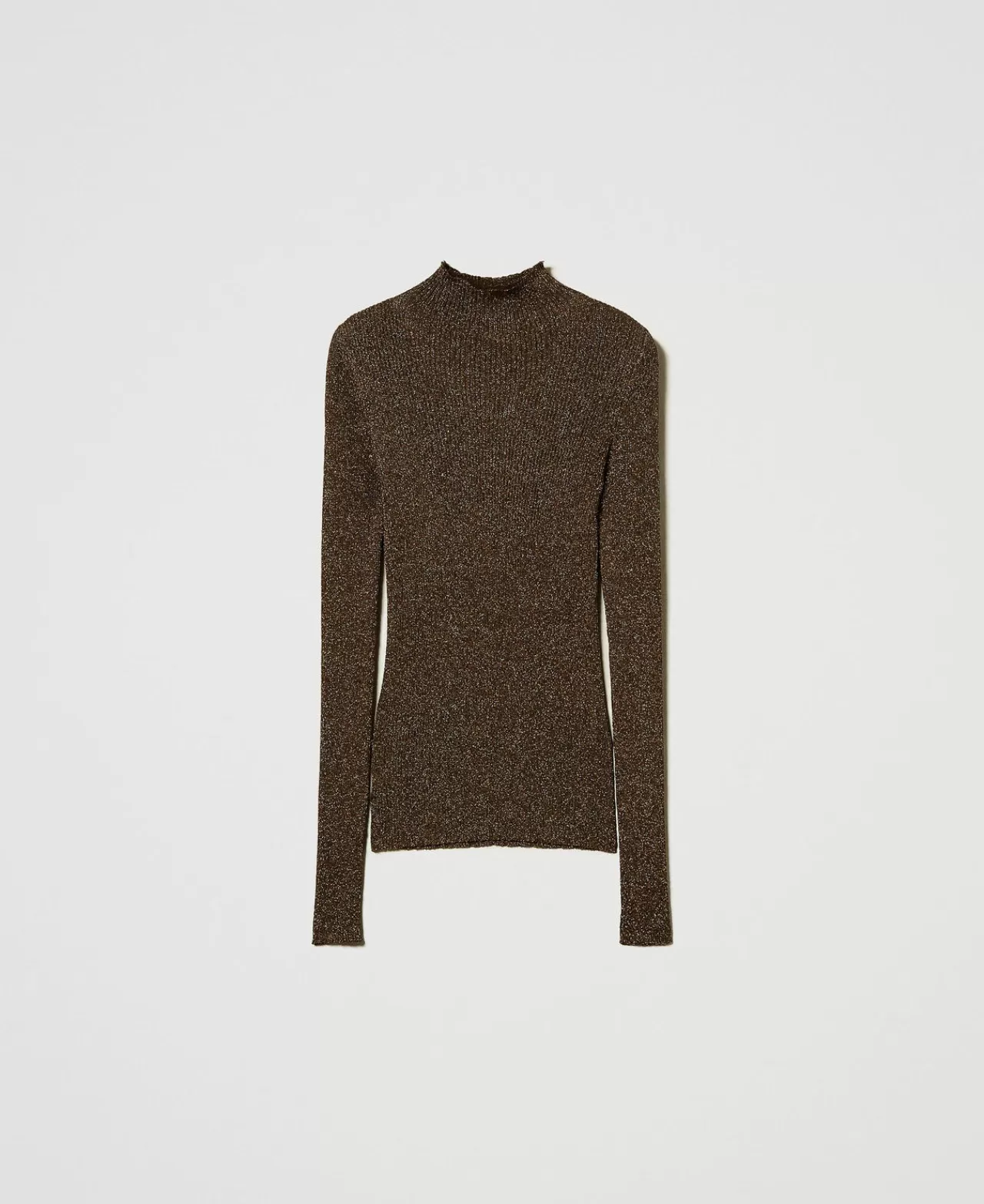 TWINSET Milano Stehkragenpullover Aus Lurexgarn