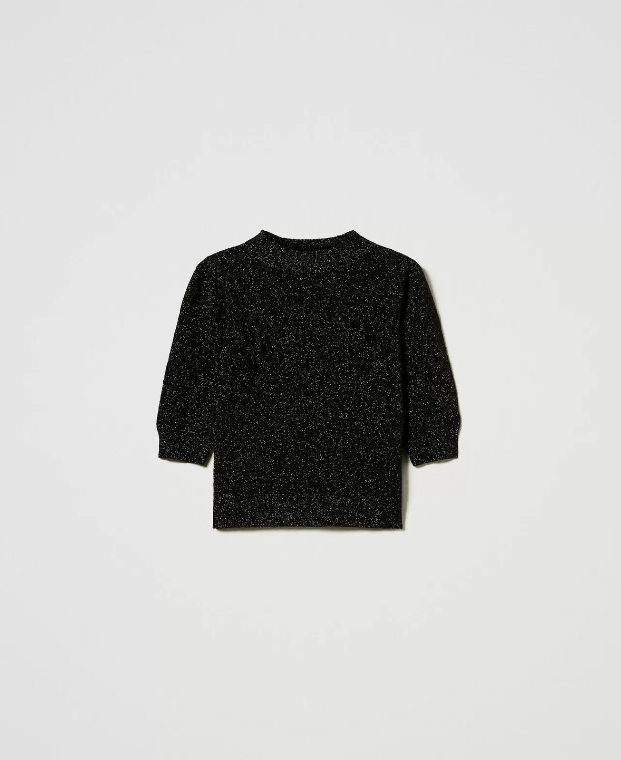 TWINSET Milano Stehkragenpullover Aus Wolle-Lurex-Mischung