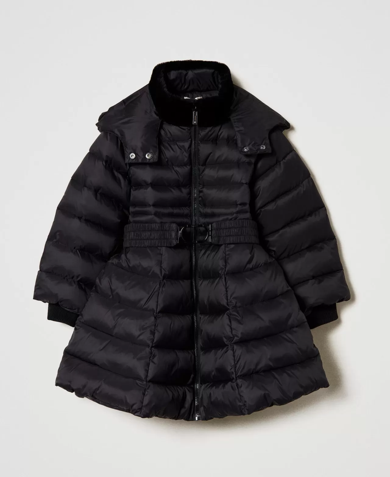 TWINSET Milano Steppjacke Mit „Oval T“-Gürtel