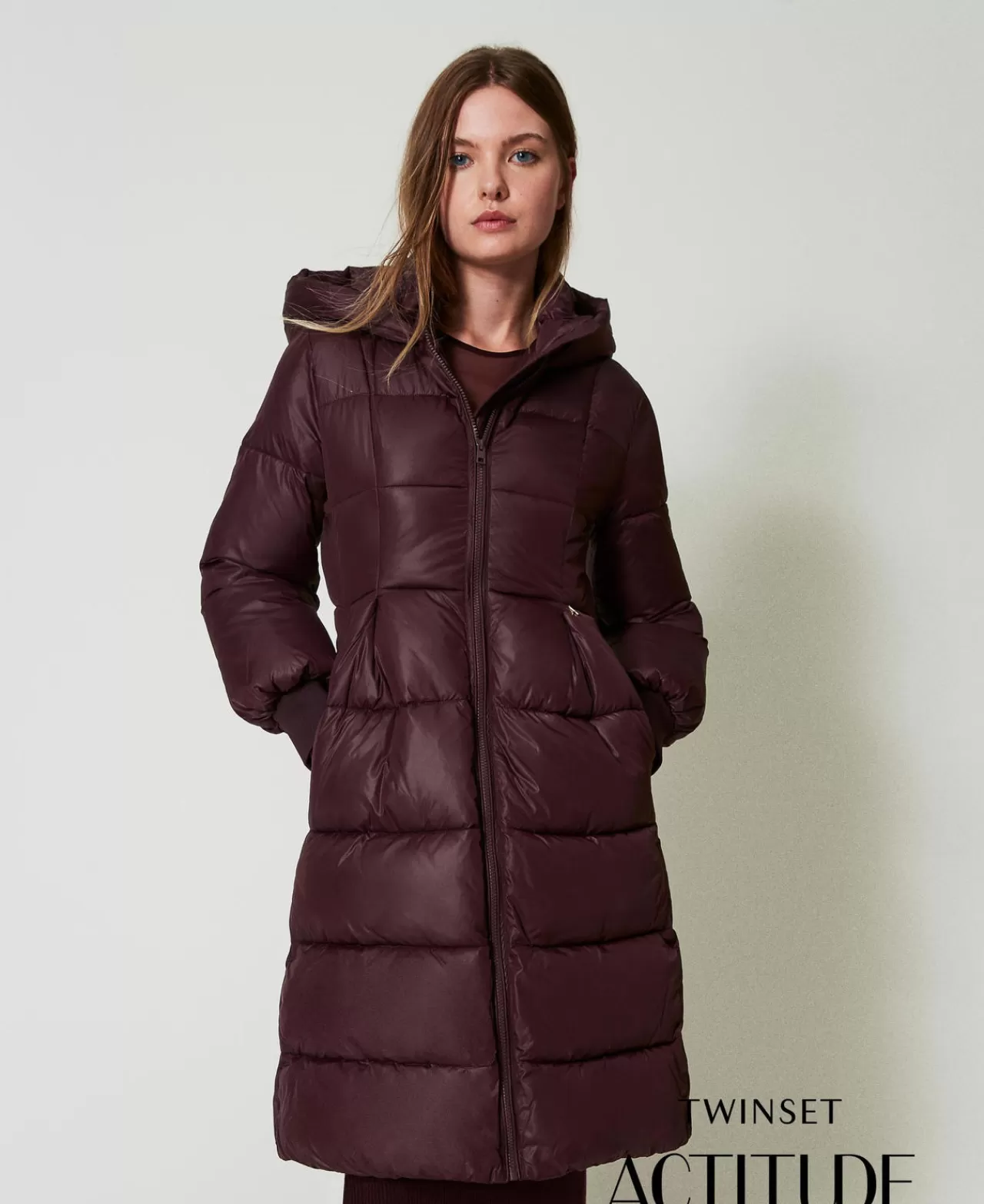 TWINSET Milano Steppmantel Mit Kapuze