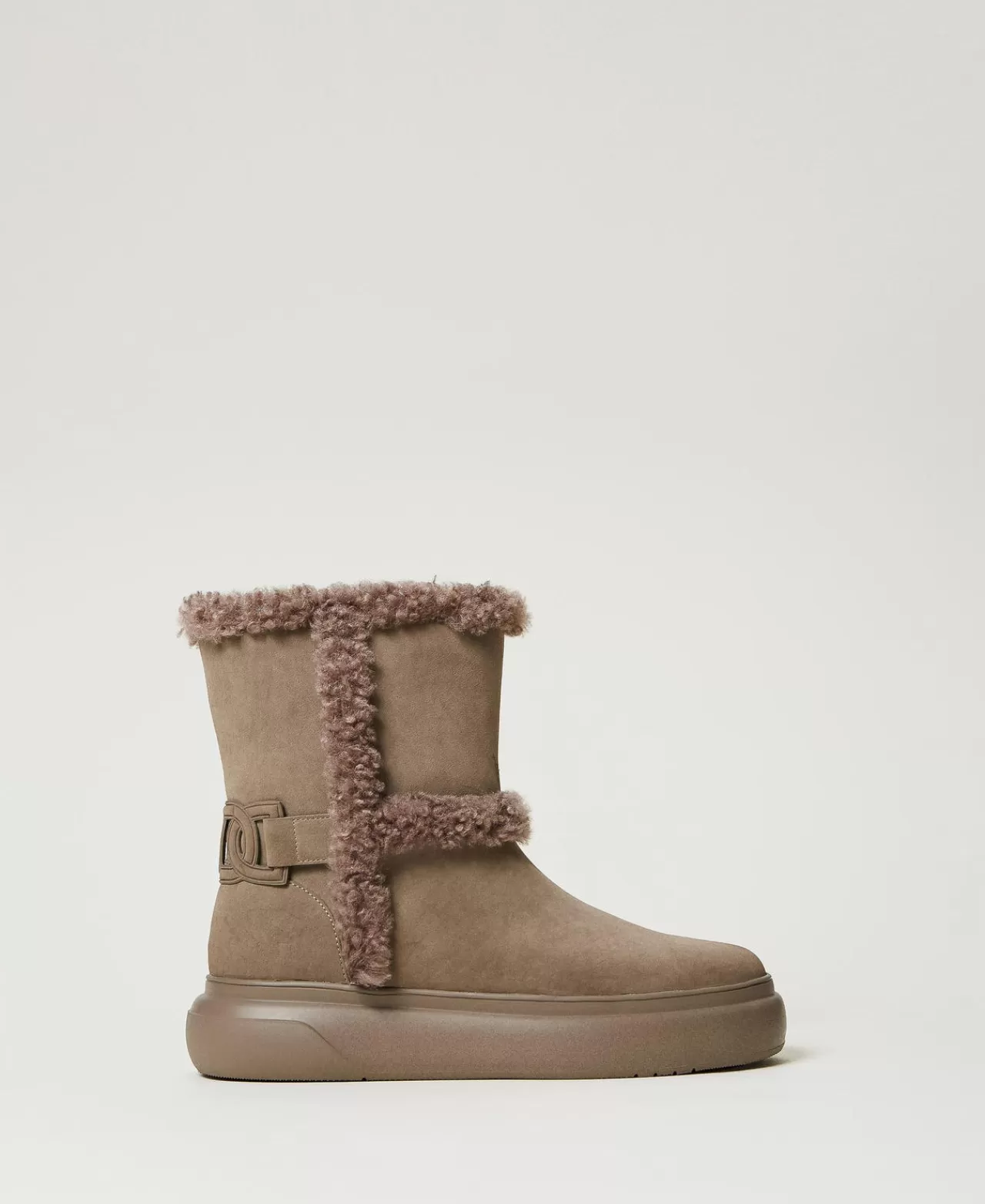 TWINSET Milano Stiefelette Mit Details Aus Pelzimitat