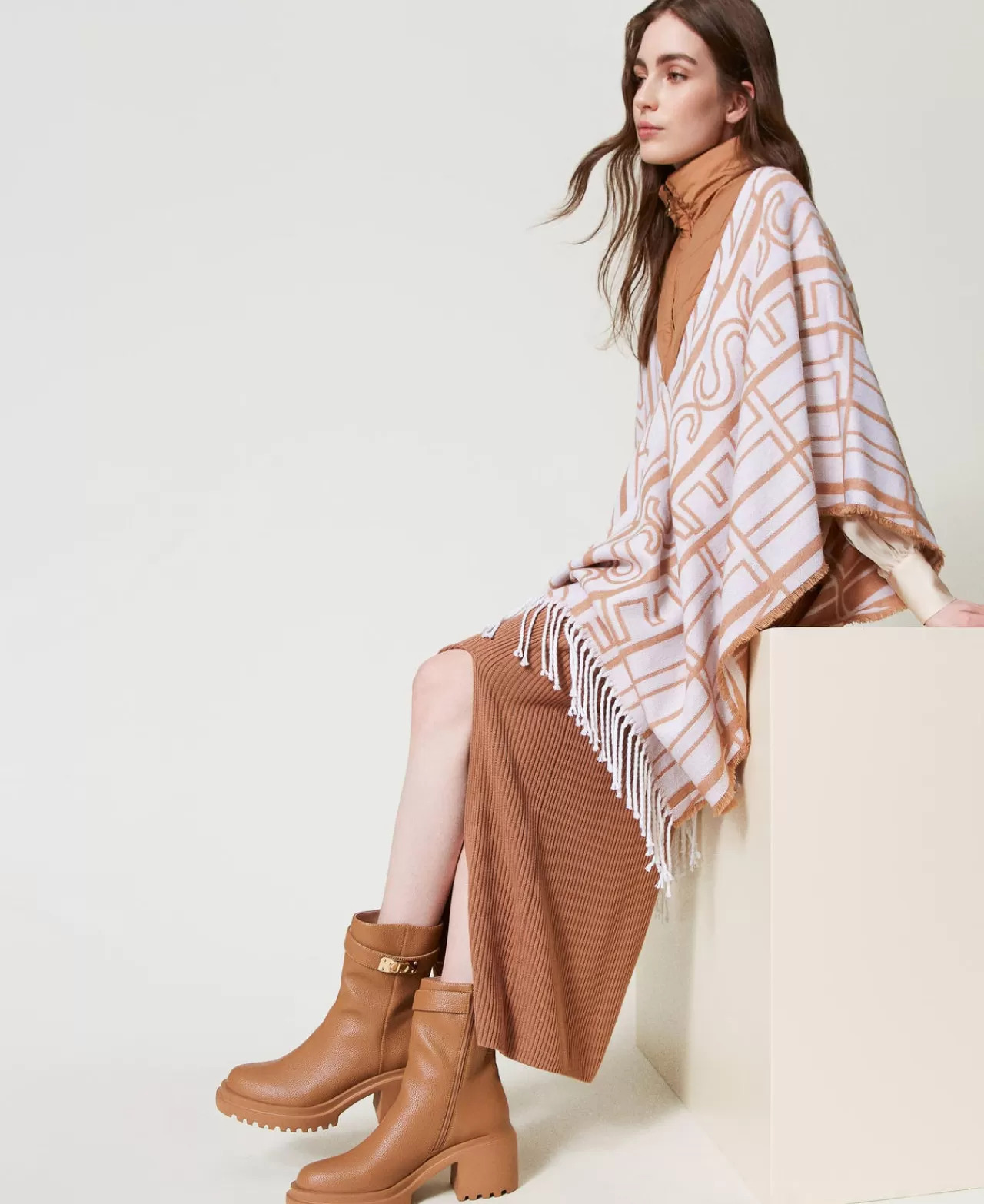 TWINSET Milano Stiefelette Mit Logoplakette