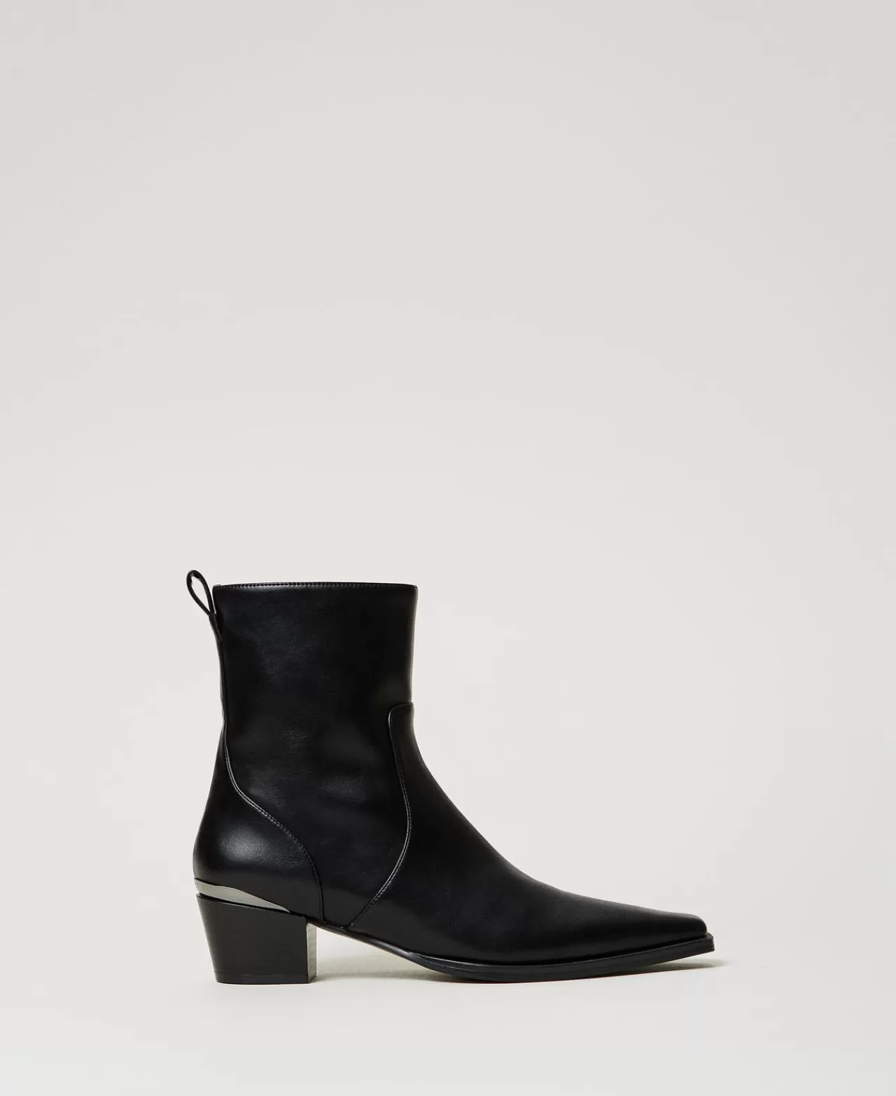 TWINSET Milano Stiefelette Mit Metallischem Einsatz