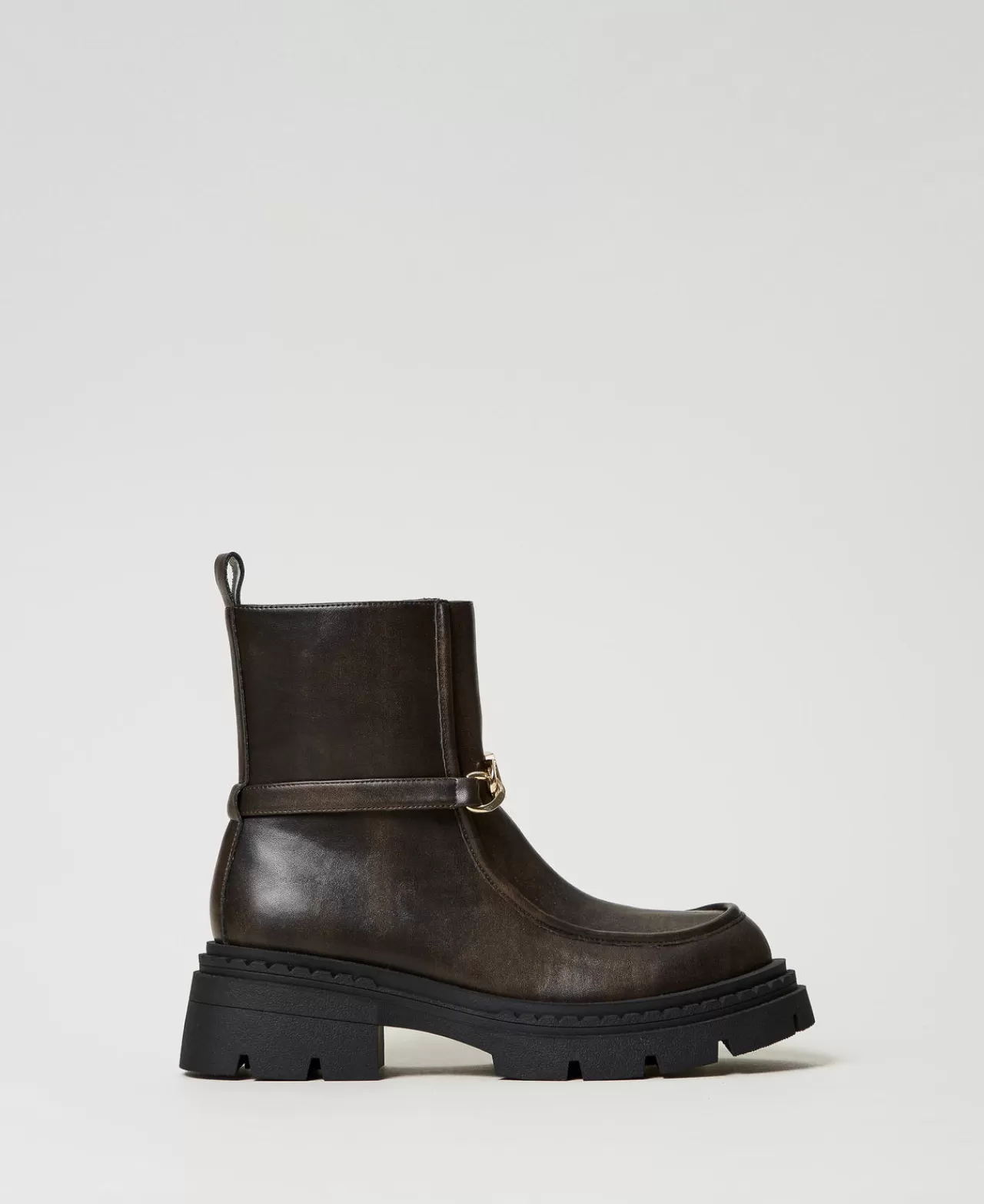 TWINSET Milano Stiefelette Mit „Oval T“-Ziertrense
