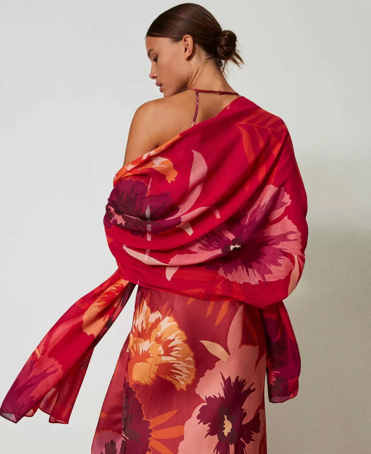 TWINSET Milano Stola Mit Floralem Print
