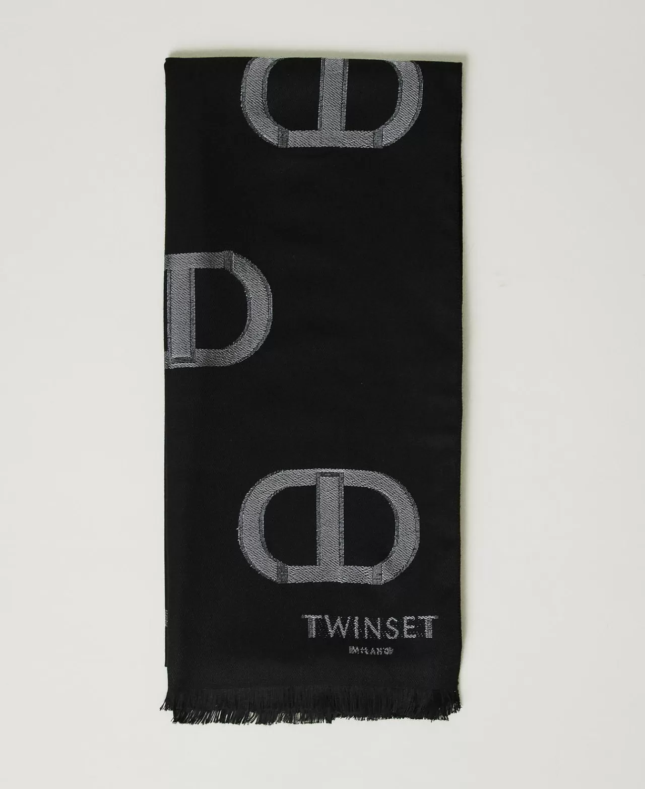 TWINSET Milano Stola Mit „Oval T“-Dessin In Fil-Coupé-Verarbeitung
