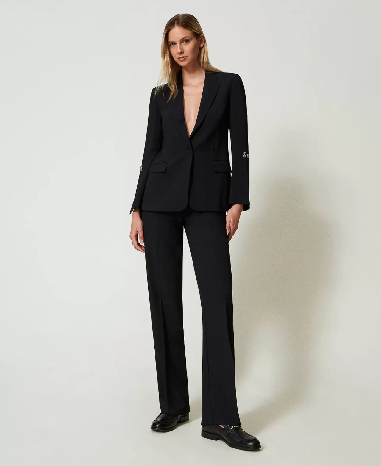 TWINSET Milano Straight-Leg-Hose Aus Crêpe-Cady