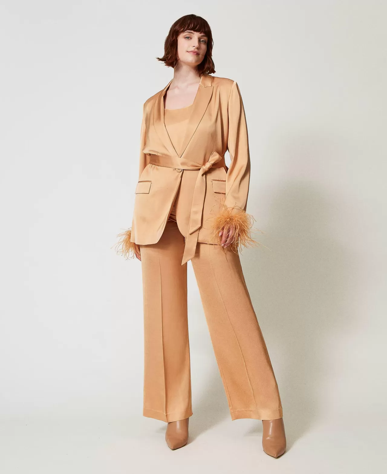 TWINSET Milano Straight-Leg-Hose Aus Satin