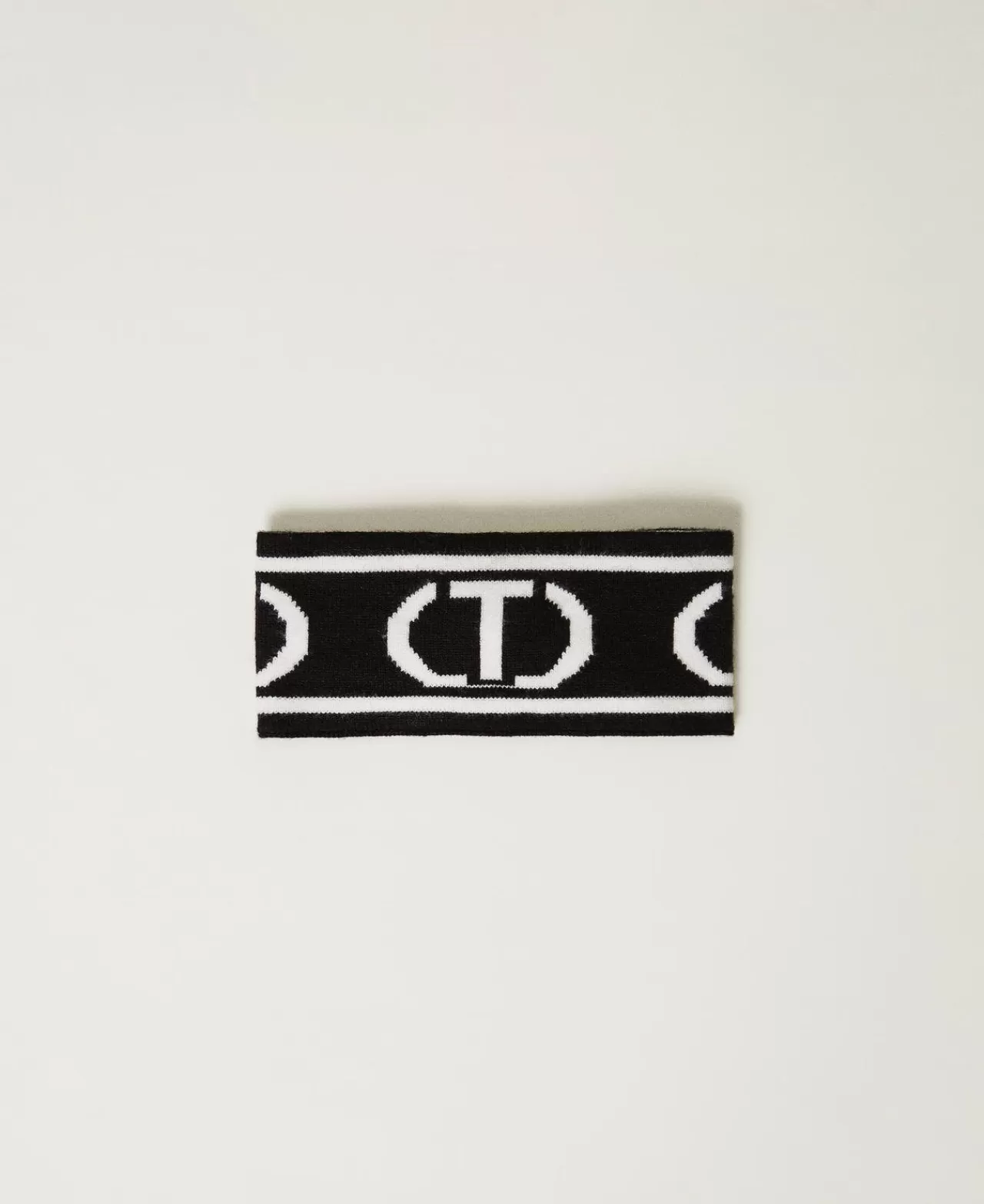 TWINSET Milano Strickband Mit „Oval T“-Logo