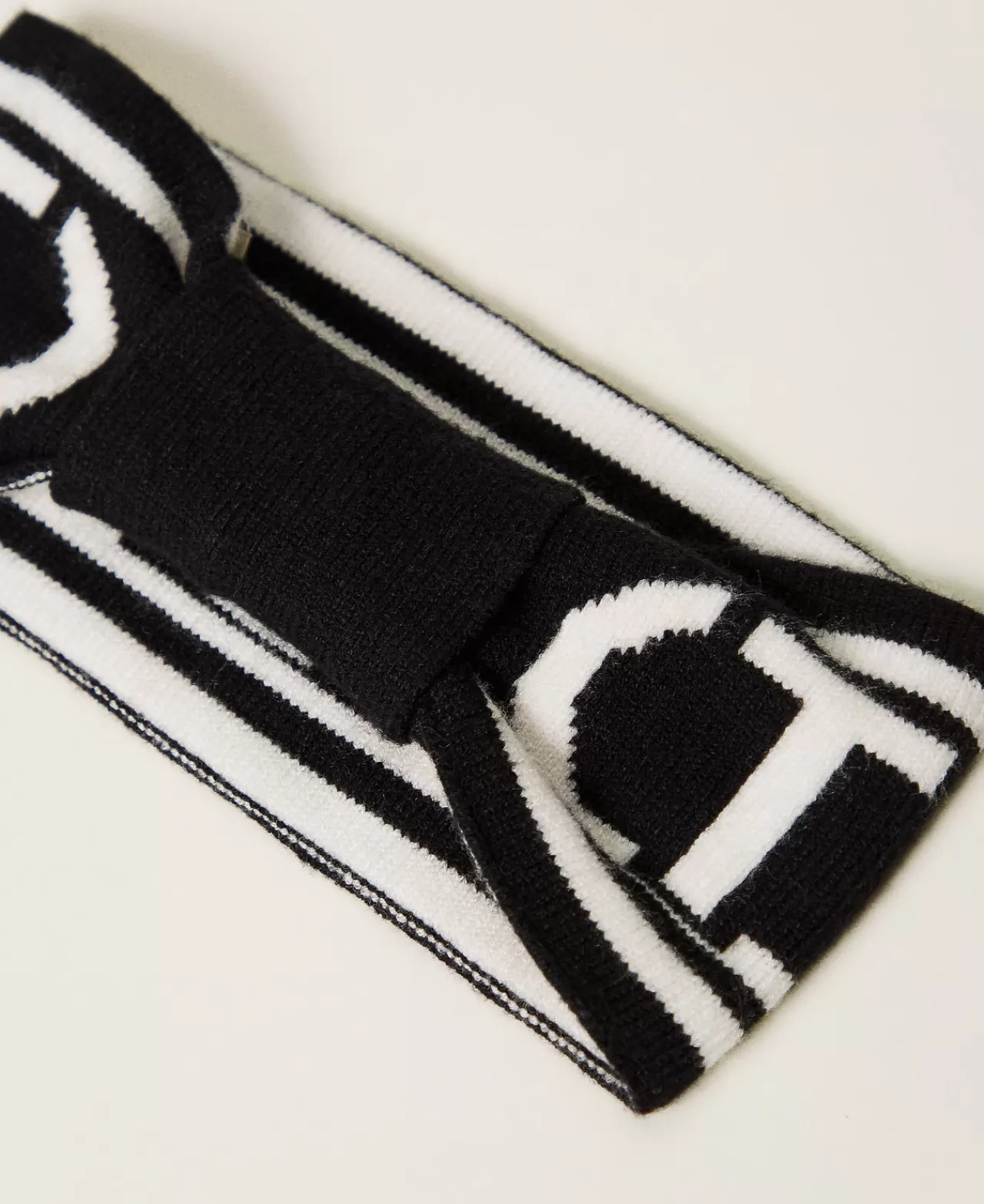 TWINSET Milano Strickband Mit „Oval T“-Logo