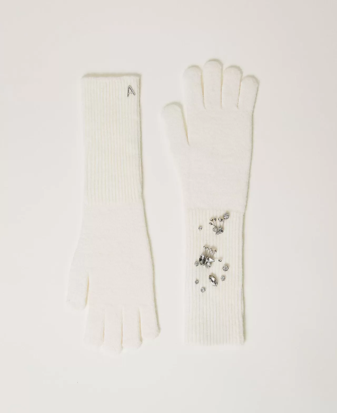 TWINSET Milano Strickhandschuhe Mit Stickereien