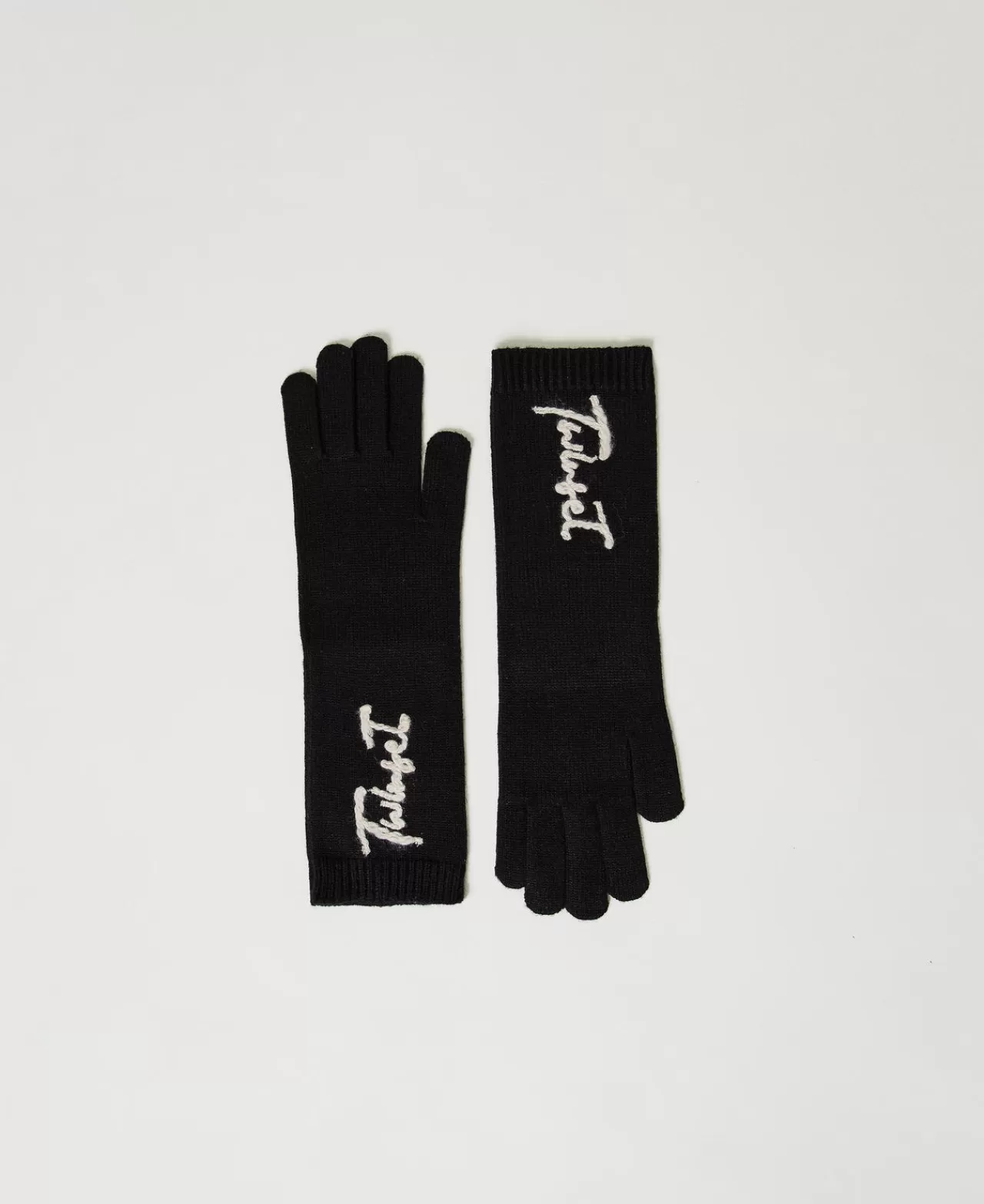 TWINSET Milano Strickhandschuhe Mit Sticklogo