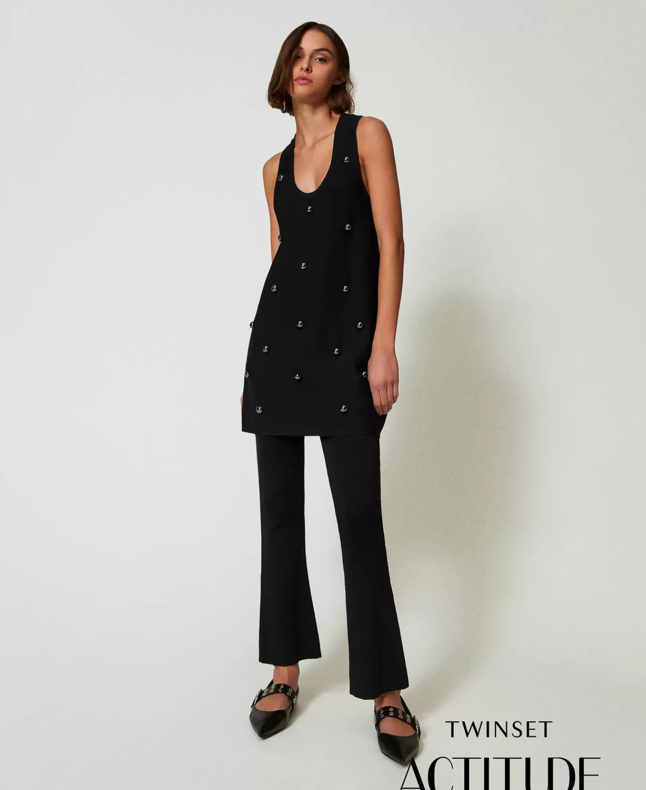 TWINSET Milano Strickhose Im Flare-Fit