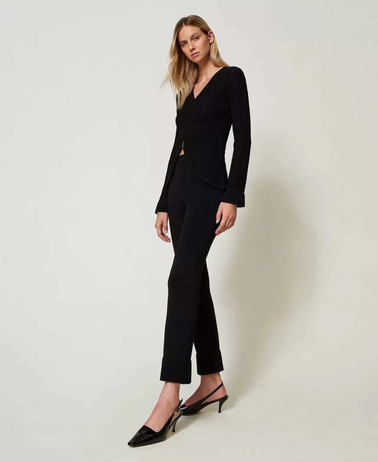 TWINSET Milano Strickhose Im Flare-Fit