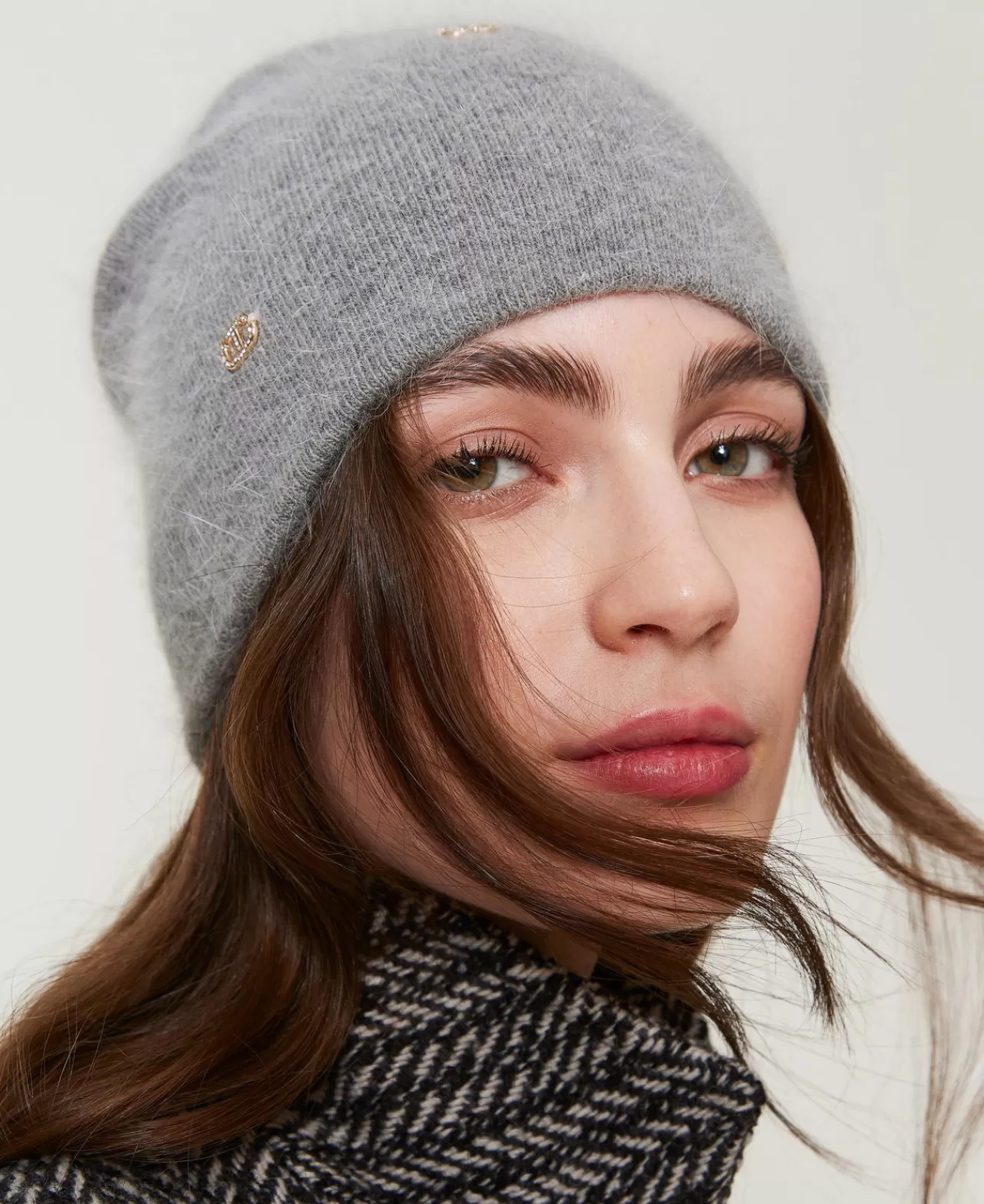 TWINSET Milano Strickmütze Mit Oval Ts