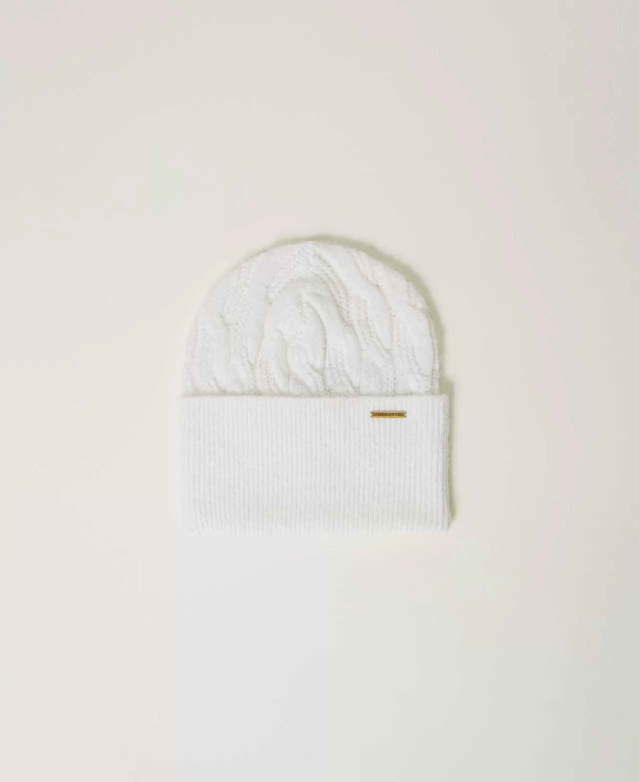 TWINSET Milano Strickmütze Mit Zopfmuster