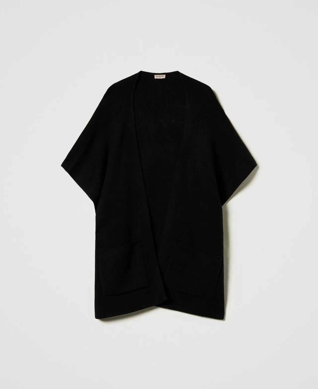 TWINSET Milano Strickponcho Mit Sticklogo